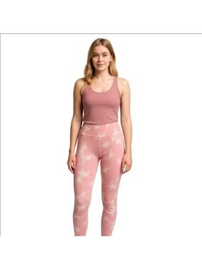 Pink Tie Dye High Waisted Scrunch Bum Leggings M